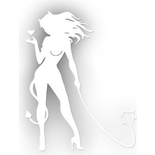 Stickrmarket Şeytan Kız Sticker 10 x 13 cm