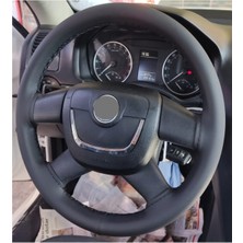 Gürler Oto Aksesuar Skoda Octavia 2010-2012 Dikmeli Direksiyon Kılıfı SIYAH(11CM)
