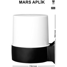 Ucuz Geldi Mars Aplik Bahçe Lambası Zita Bahçe Aplik Aydınlatması 19 Cm Duvar Aplik 220v Ip54