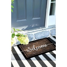 Buket Home Kapı Önü Paspası Dekoratif Kapı Paspası Dış Mekân Paspas Ev Içi Paspası 45X70CM