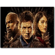 Caka Cakapuzzle  Robin Hood Jamie Fox Eve Hewson Taron Egerton 255 Parça Puzzle Yapboz Mdf (Ahşap)