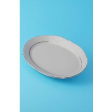 Porland Platin Kayık Tabak 23 cm 2f