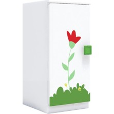 Woody Life Tek Kapaklı Çocuk Odası Anaokulu Kreş Dolap Ilkbahar Temalı