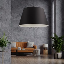 Homing Siyah Konik Kumaş Dekoratif Tavan Sarkıt AYD-2772