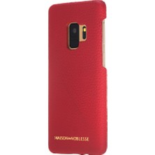 Maison De Noblesse Ultimate Jacket Deri Arka Kapak Samsung S9 Erc2 Kırmızı