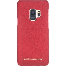 Maison De Noblesse Ultimate Jacket Deri Arka Kapak Samsung S9 Erc2 Kırmızı