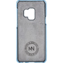 Maison De Noblesse Ultimate Jacket Deri Arka Kapak Samsung S9 Erc8 Mavi