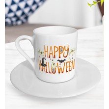 Bk Gift Happy Halloween Tasarımlı Türk Kahvesi Fincanı-4