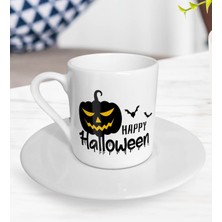 Bk Gift Happy Halloween Tasarımlı Türk Kahvesi Fincanı-6