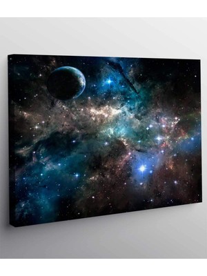MonoStella Galaxy Bulutsu Uzay Kanvas Tablo