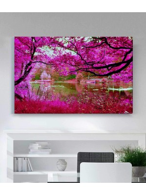 MonoStella Kiraz Çiçekleri Kanvas Tablo