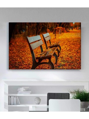 MonoStella Parkta Sonbahar Kanvas Tablo