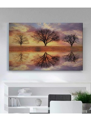 MonoStella Ağaçlı Kanvas Tablo
