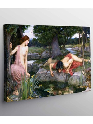 MonoStella John William Waterhouse Echo ve Narcissus Kanvas Tablo