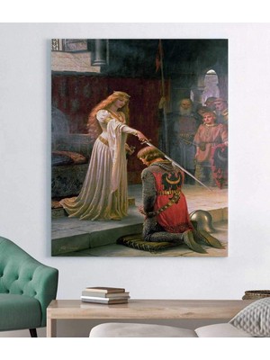 MonoStella Edmund Blair Leighton Accolade Kanvas Tablo