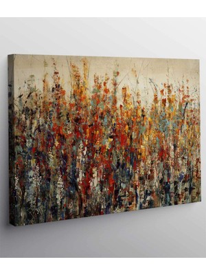 MonoStella Renkli Otlar Kanvas Tablo