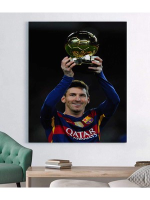 MonoStella Futbol Yıldızı Lionel Messi Kanvas Tablo