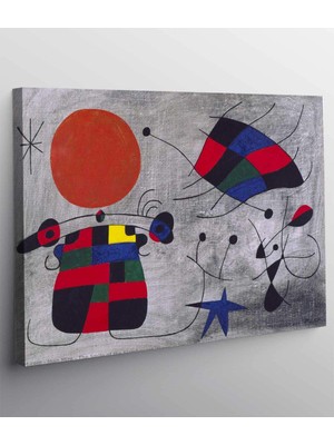 MonoStella Joan-Miro-Flamboyant Wings Gülümseme Kanvas Tablo