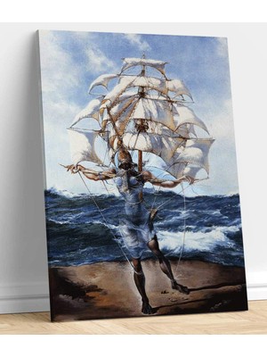 MonoStella The Ship Salvador Dali Kanvas Tablo