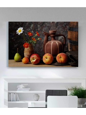 MonoStella Papatya ve Meyveler Kanvas Tablo