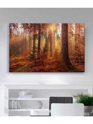 MonoStella Sonbaharda Orman Kanvas Tablo