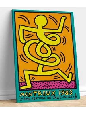 MonoStella Keith Haring Montrö Kanvas Tablo