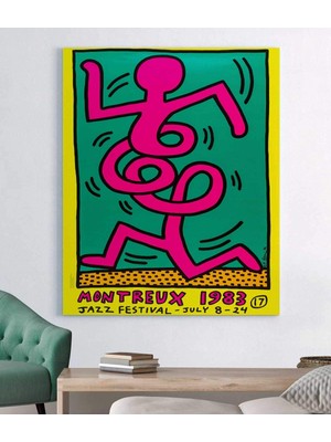 MonoStella Keith Haring Montrö Kanvas Tablo