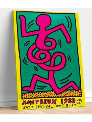 MonoStella Keith Haring Montrö Kanvas Tablo