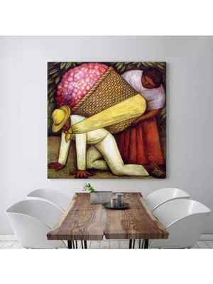 MonoStella Diego Rivera Çiçek Taşıyıcı Kanvas Tablo