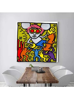 MonoStella Keith Haring - Başlıksız Kanvas Tablo