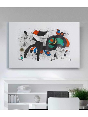 MonoStella Joan Miro Çiçekli Koç Kanvas Tablo