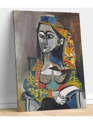 MonoStella Pablo Picasso Türk Kostümlü Kadın Kanvas Tablo