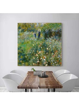 MonoStella Pierre-Auguste Renoir Şemsiyeli Kadın Kanvas Tablo