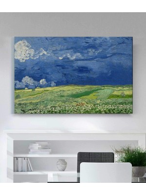 MonoStella Vincent Van Gogh-Altında Buğday Tarlası Kanvas Tablo
