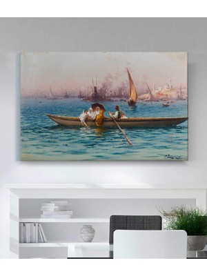 MonoStella Zonaro Fausto Kayık Üzerinde Eğlence Kanvas Tablo