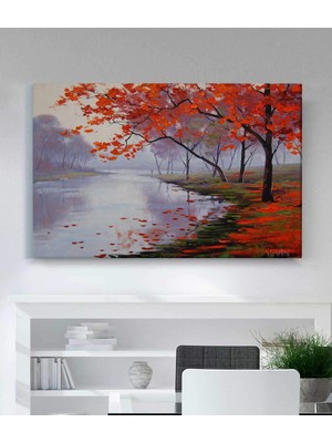 MonoStella Gölde Yansıma Kanvas Tablo