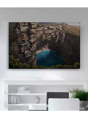 MonoStella Şehir Manzarası Kanvas Tablo