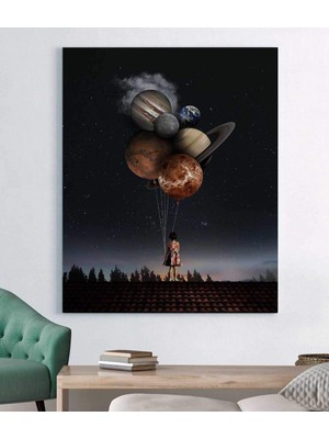 MonoStella Evrenın Sahibi Çocuklar Kanvas Tablo