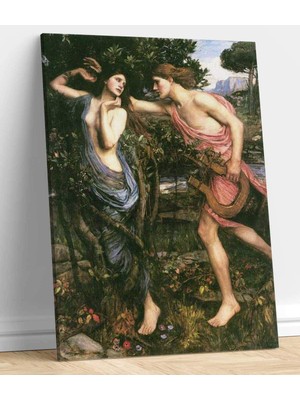 MonoStella John William Waterhouse Apollo ve Daphne Kanvas Tablo