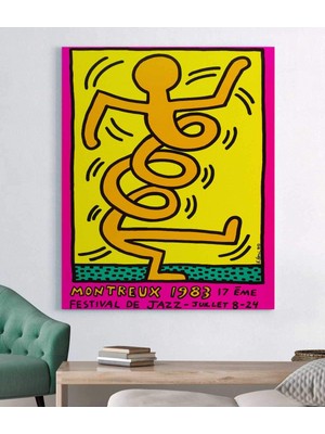 MonoStella Keith Haring Montrö Kanvas Tablo