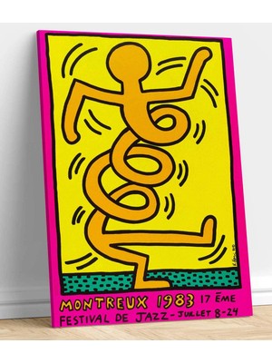 MonoStella Keith Haring Montrö Kanvas Tablo