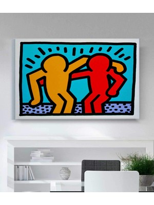 MonoStella Keith Haring - Friendship Kanvas Tablo