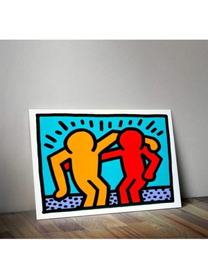 MonoStella Keith Haring - Friendship Kanvas Tablo