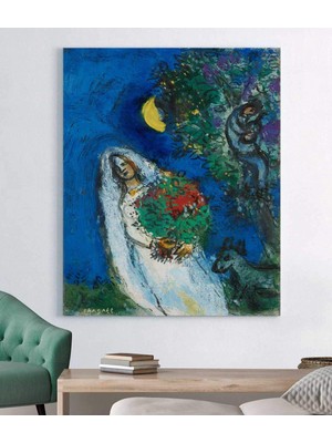MonoStella Marc Chagall La Mariee A La Lune Kanvas Tablo