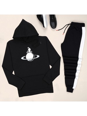 Trendy Passion Kapşonlu Astronot Eşofman Takımı