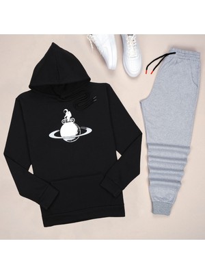 Trendy Passion Kapşonlu Astronot Eşofman Takımı