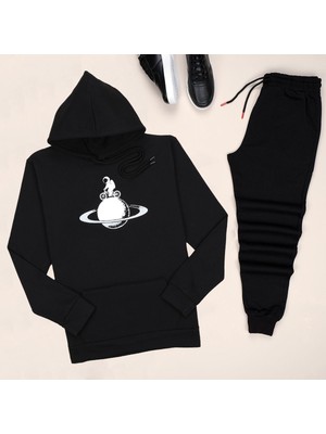 Trendy Passion Kapşonlu Astronot Eşofman Takımı