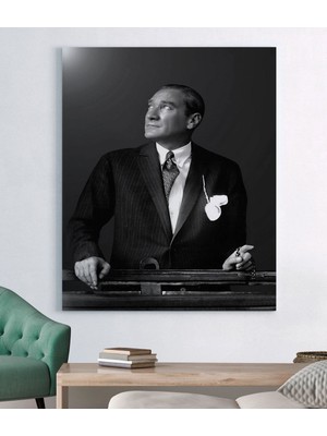 MonoStella Göklerdedir Atatürk Kanvas Tablo