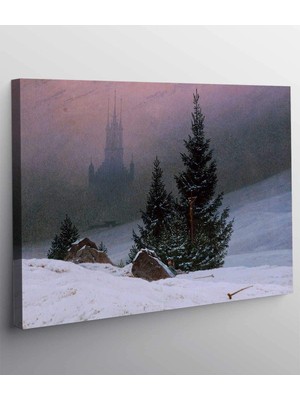 MonoStella Caspar David Friedrich Winter Landscape Kanvas Tablo