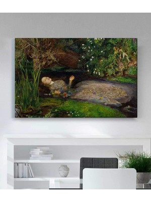 MonoStella John Everett Millais-Ophelia Kanvas Tablo